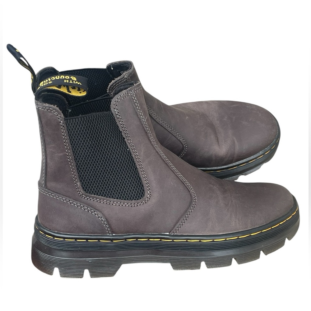 Dr Martens Embury Brown Leather Chelsea Boot, Unisex, Size 7M/8L, EUC
